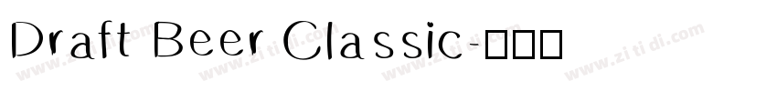 Draft Beer Classic字体转换